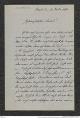 Nachlass Franz Steindachner, Brief von Gustav Schneider (senior) an Franz Steindachner (20.12.1880), Inv.Nr. 461.21, Seite 1